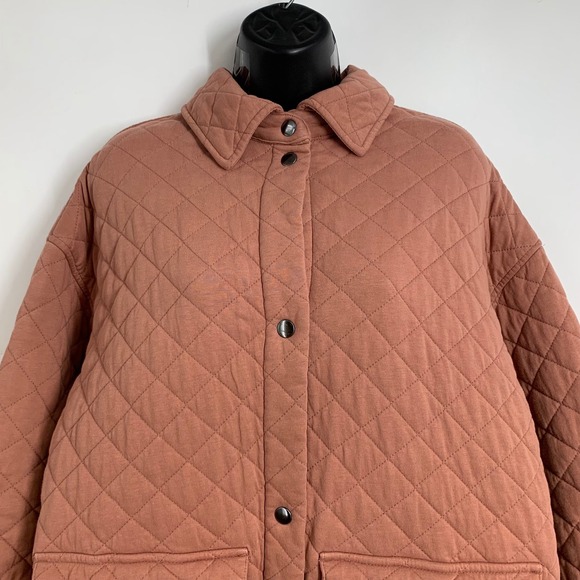 Bernie‎ Bernardo Women's Quilted Long French Cotton Terry Coat Size XS - Picture 4 of 13